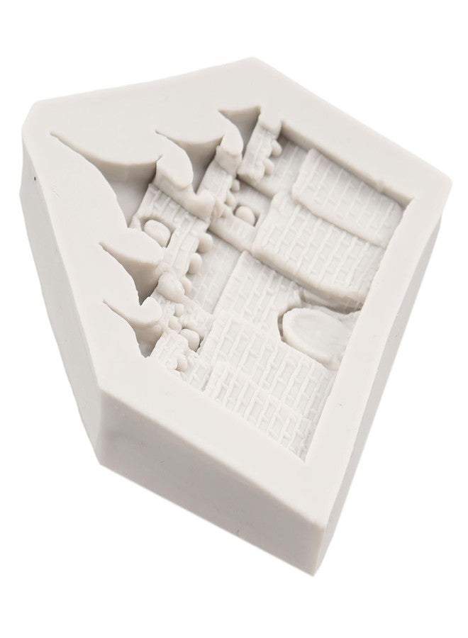 QDMOLDS قالب سيليكون على شكل قلعة من كيو دي مولدز، قالب فوندان مستوحى من قصص سندريلا الخيالية، قوالب حلوى الشوكولاتة لتزيين الكيك والكب كيك، مناسب لأعمال السكر، مصنوع من طين البوليمر، عجينة السكر. - Image 5