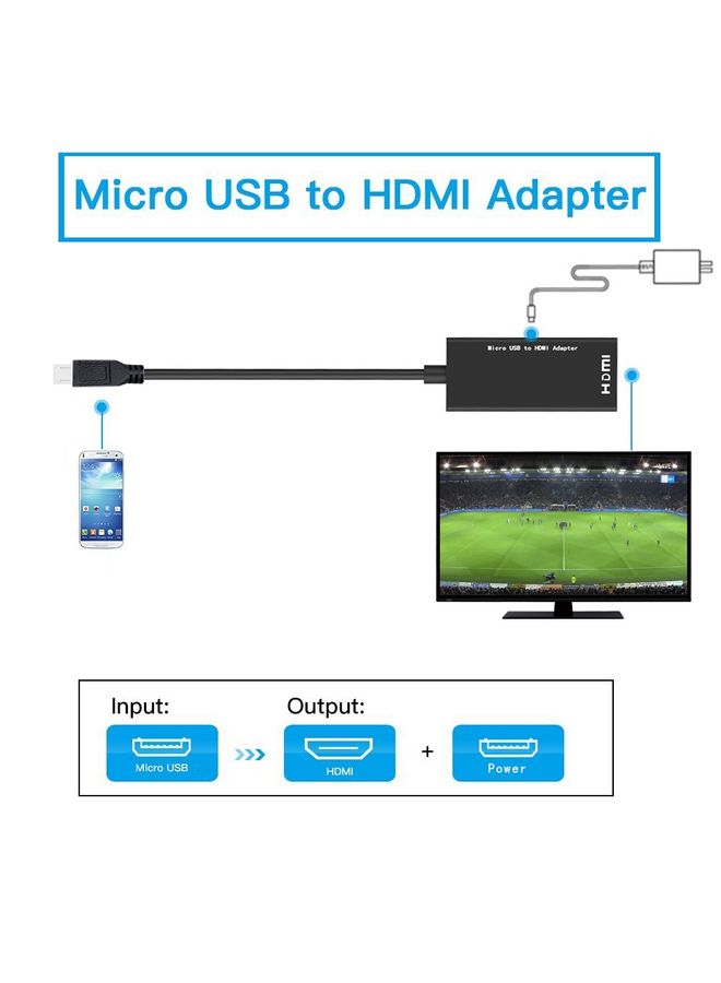 Micro USB To HDMI Female Adapter Cable 1080P HD for MHL Device HDTV Adapters For Samsung / Huawei