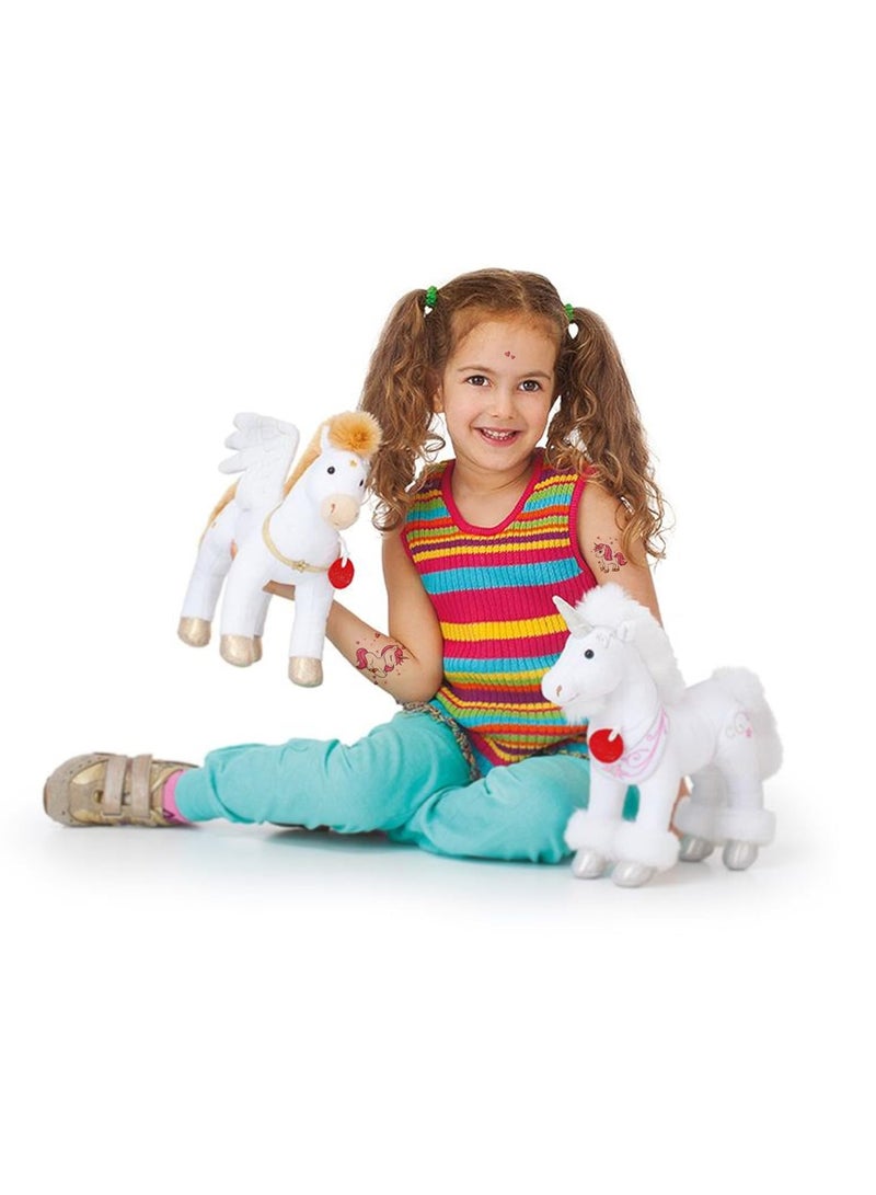 قوس قزح أورينبو 13 ورقة، 145 قطعة من ملصقات وشم يونيكورن المؤقتة للأطفال والفتيات، وشم يونيكورن لطيف، لوازم حفلات يونيكورن، هدايا رائعة للفتيات لحفلات أعياد الميلاد، حشوات أكياس الهدايا - Image 5