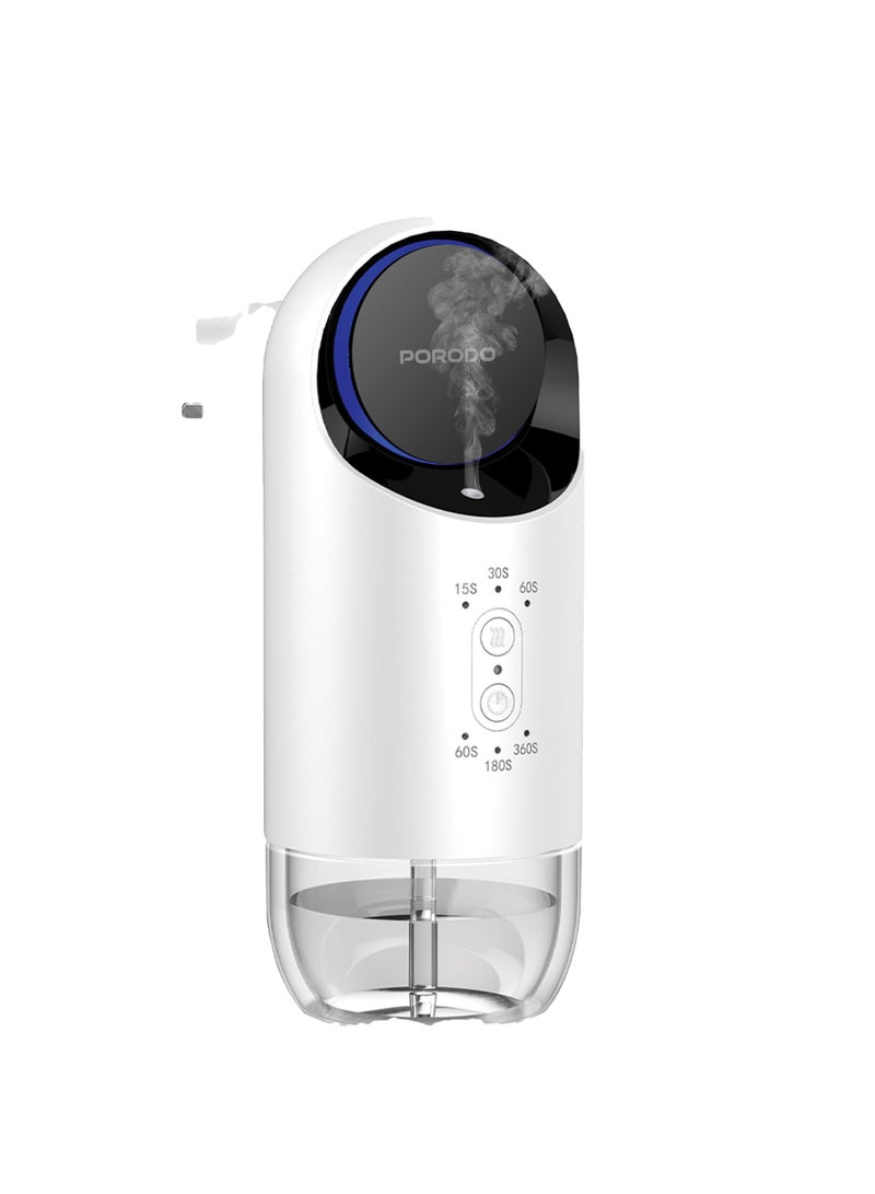 porodo Lifestyle Wall Plug-In Essential Oil Diffuser 120mL / Waterless Diffusion / Adjustable Mist Timer / Air Diffuser / Refill Indicator Light - White  - Image 1