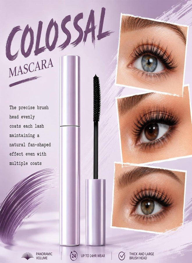 Wanban 2 PCS Mascara for Older Women, Long Lasting Curl Mascara, Lengthening and Volumizing Mascaras, Lightweight Tubing - Brown & Black - Image 4