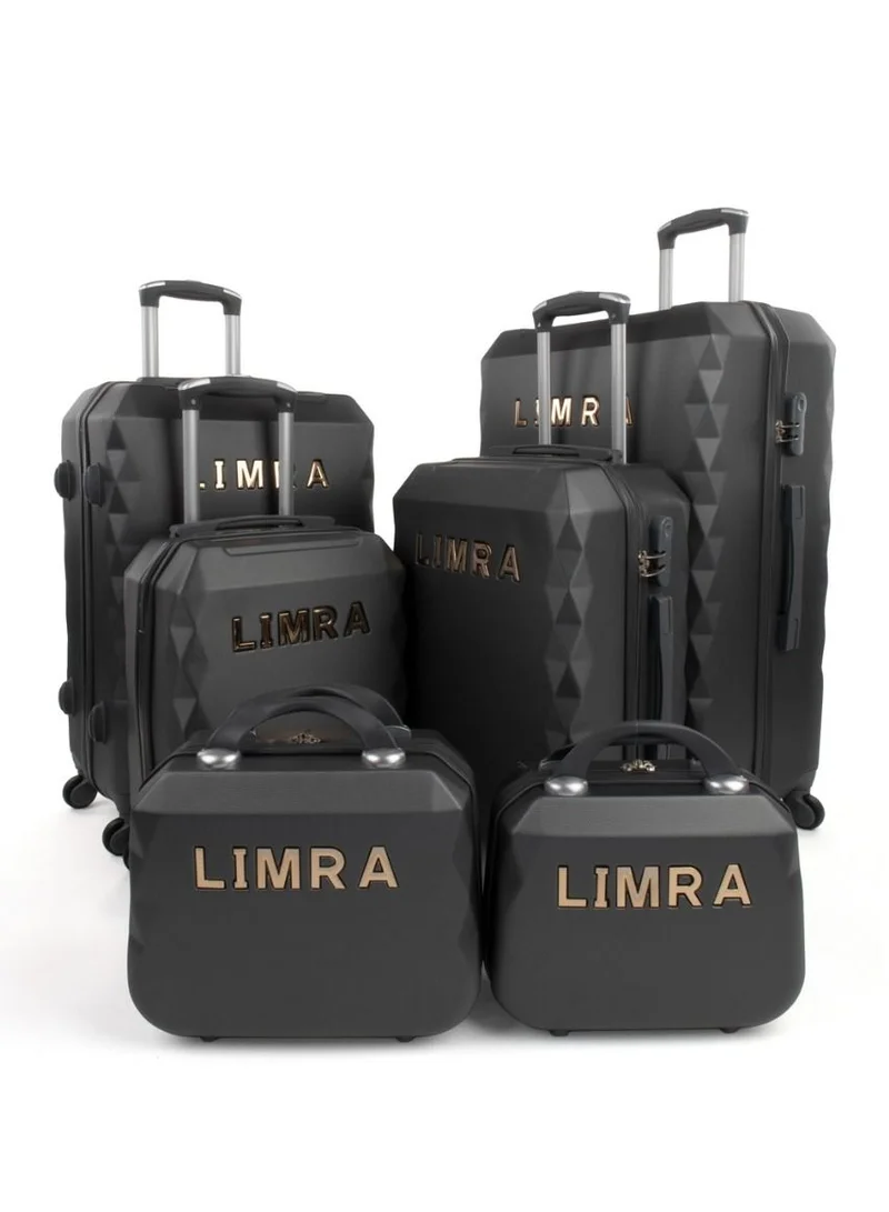 LIMRA Hardside 6 Piece Luggage Trolley Set D-Grey