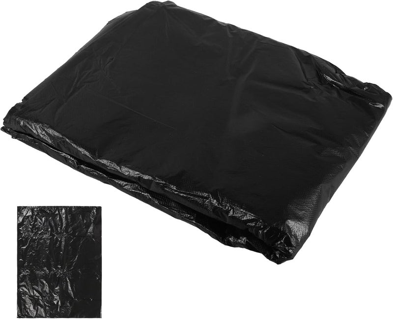 25pcs Black Garbage Bags 90x110cm Thick 2.5 Mil Wastebasket Liners for Kitchen Bathroom Office Household Trash Bags - Image 1