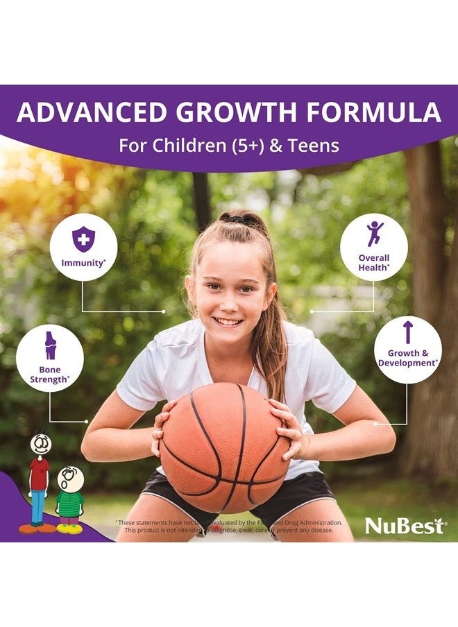 NuBest - Tall - Advance Healthy Height Supplement - Grow Taller Naturally, Height Increase Formula for Children (5+) & Teens Helps Maximum Height Potential - 60 Capsules | 1 Month Supply - Image 1
