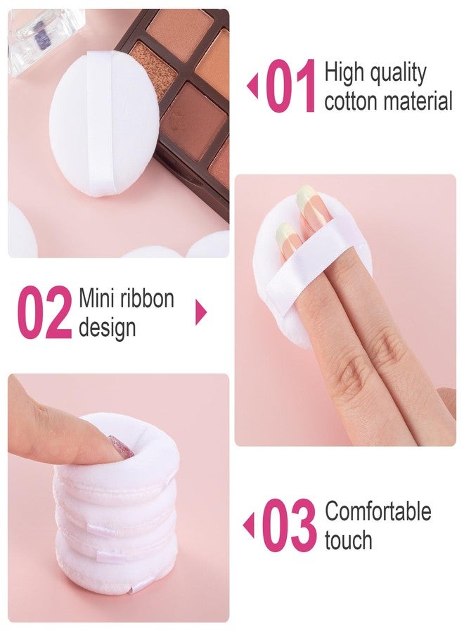 Mxxipp Powder Puff(10pcs),Soft Microfiber Makeup Powder Puff,Small Powder Puff for Beauty Gifts,Makeup Tools for Women Blender Sponge - Image 3