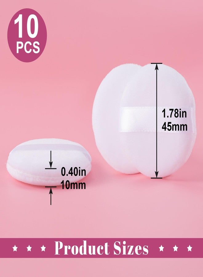 Mxxipp Powder Puff(10pcs),Soft Microfiber Makeup Powder Puff,Small Powder Puff for Beauty Gifts,Makeup Tools for Women Blender Sponge - Image 2