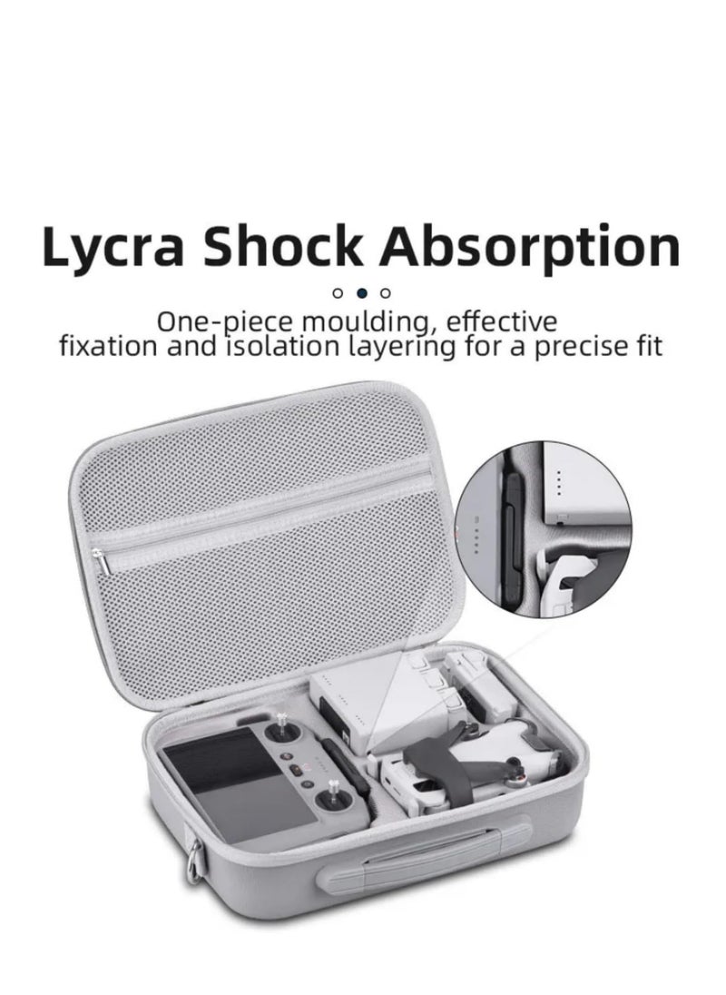 Carrying Case for Mini 4 Pro Portable Hardshell Travel Storage Case/Shoulder Handbag Compatible with DJI RC 2/DJI RC-N2 Remote Controller Fly More Combo Accessories
