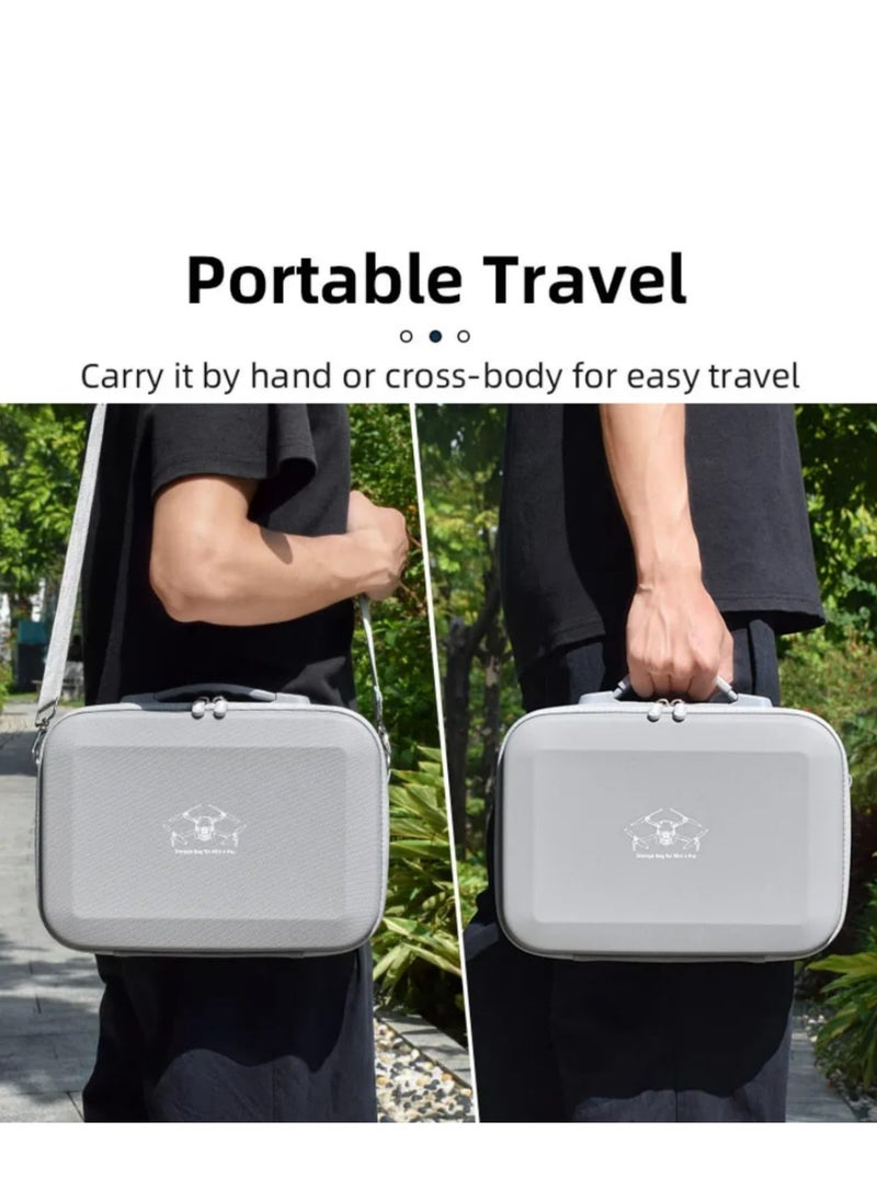 Carrying Case for Mini 4 Pro Portable Hardshell Travel Storage Case/Shoulder Handbag Compatible with DJI RC 2/DJI RC-N2 Remote Controller Fly More Combo Accessories