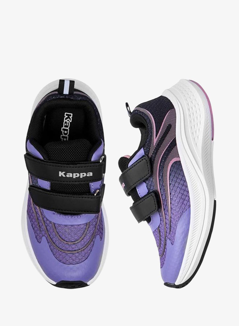 Kappa Girls' Textured Sports Shoes with Hook and Loop Closure - Image 3