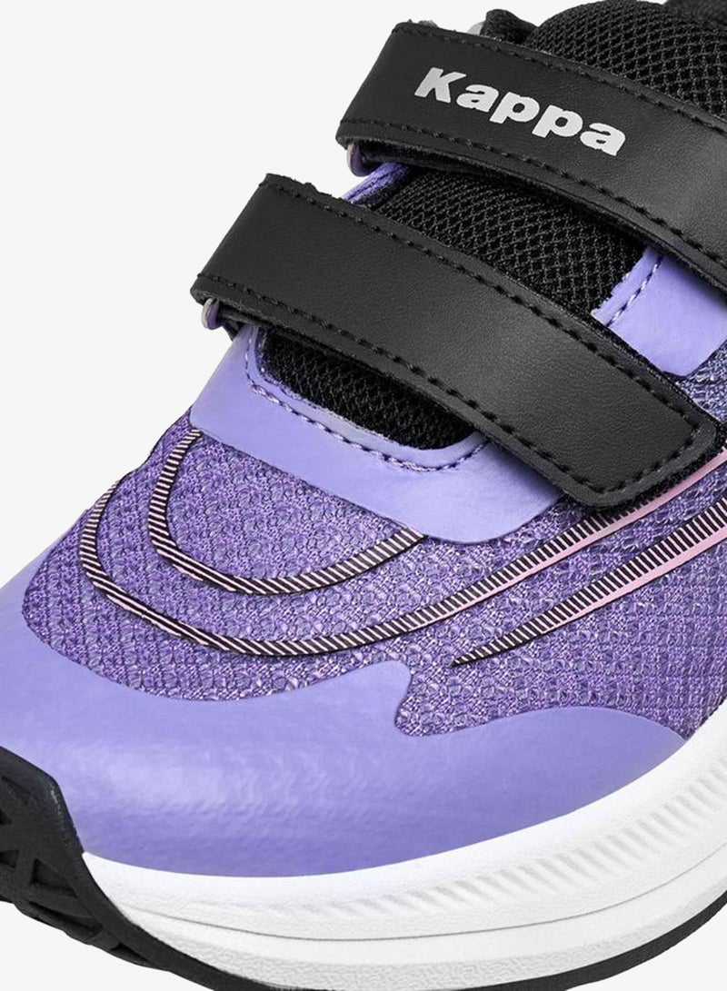 Kappa Girls' Textured Sports Shoes with Hook and Loop Closure - Image 4