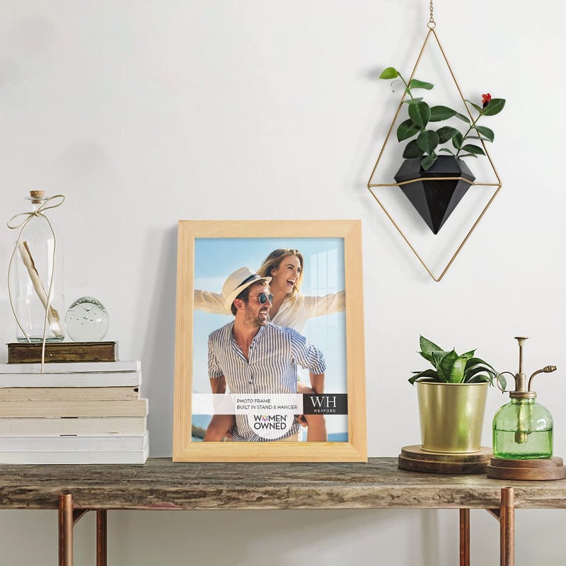 Renditions Gallery 8x10 inch Picture Frame Nature Wood Grain Frame  High-end Modern Style  Made of Solid Wood and High Definition Glass for Wall and Tabletop Photo Display - Image 2