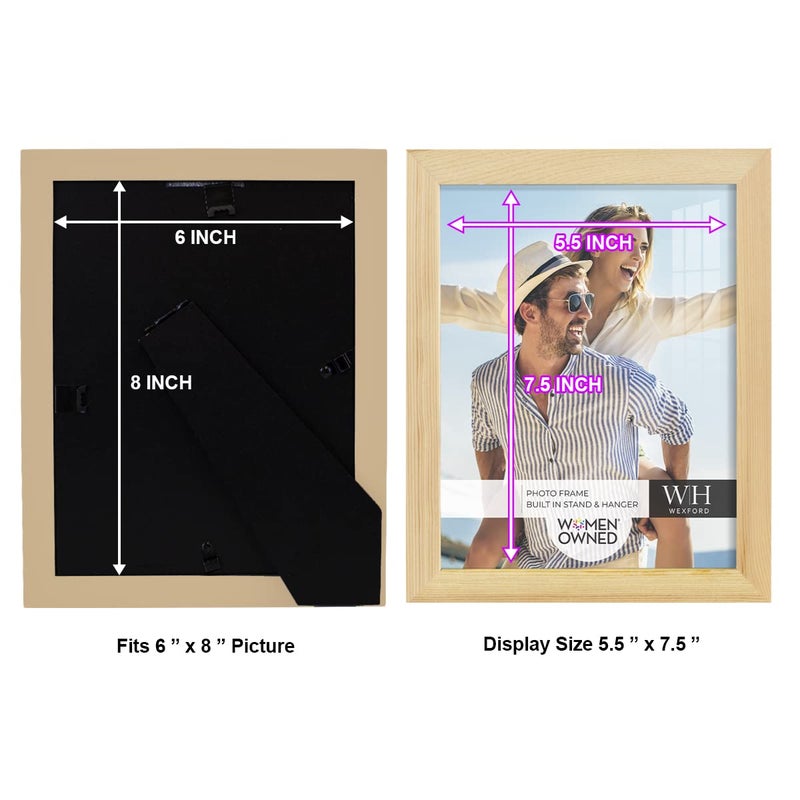 Renditions Gallery 8x10 inch Picture Frame Nature Wood Grain Frame  High-end Modern Style  Made of Solid Wood and High Definition Glass for Wall and Tabletop Photo Display - Image 5