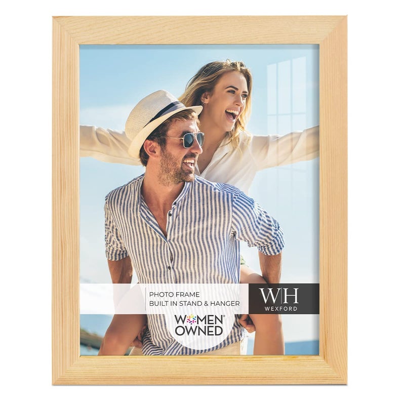 Renditions Gallery 8x10 inch Picture Frame Nature Wood Grain Frame  High-end Modern Style  Made of Solid Wood and High Definition Glass for Wall and Tabletop Photo Display - Image 1