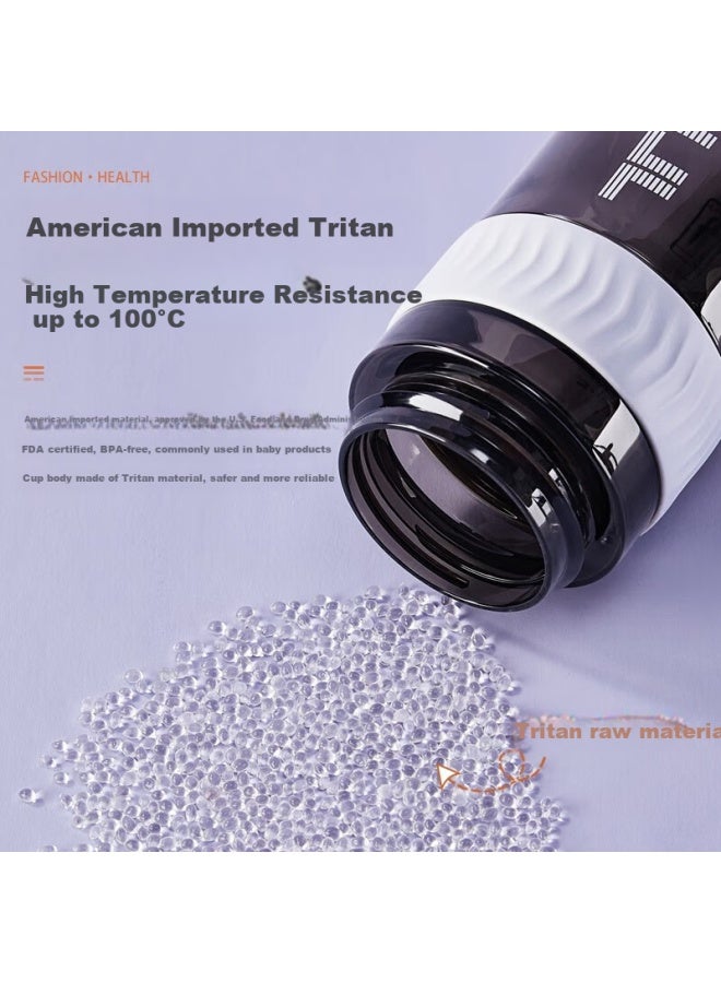 Cica Kids Water Bottle Boys Girls Plastic Cup High Temperature Resistant Tritan Student School Special Sports Direct Drinking Bottle Scale Summer - Image 2