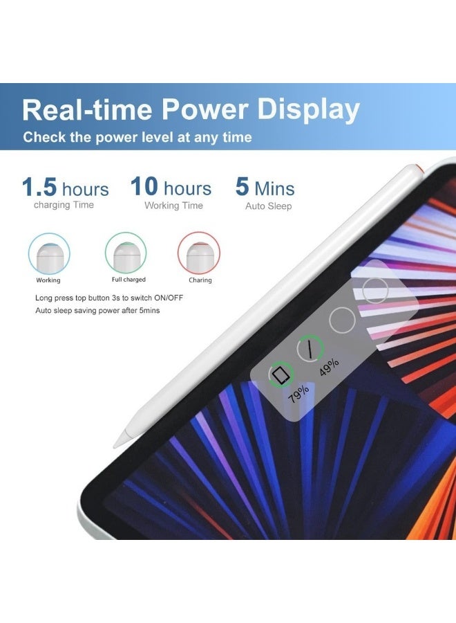 Stylus Pen Compartable with Apple IPad IPad Pencil With Palm Rejection Tilt Sensitivity Pens For IPads Is Compatible For Apple IPad 10/9/8/7/6 IPad Pro 11/12 9 IPad Air 5/4/3 - Image 4