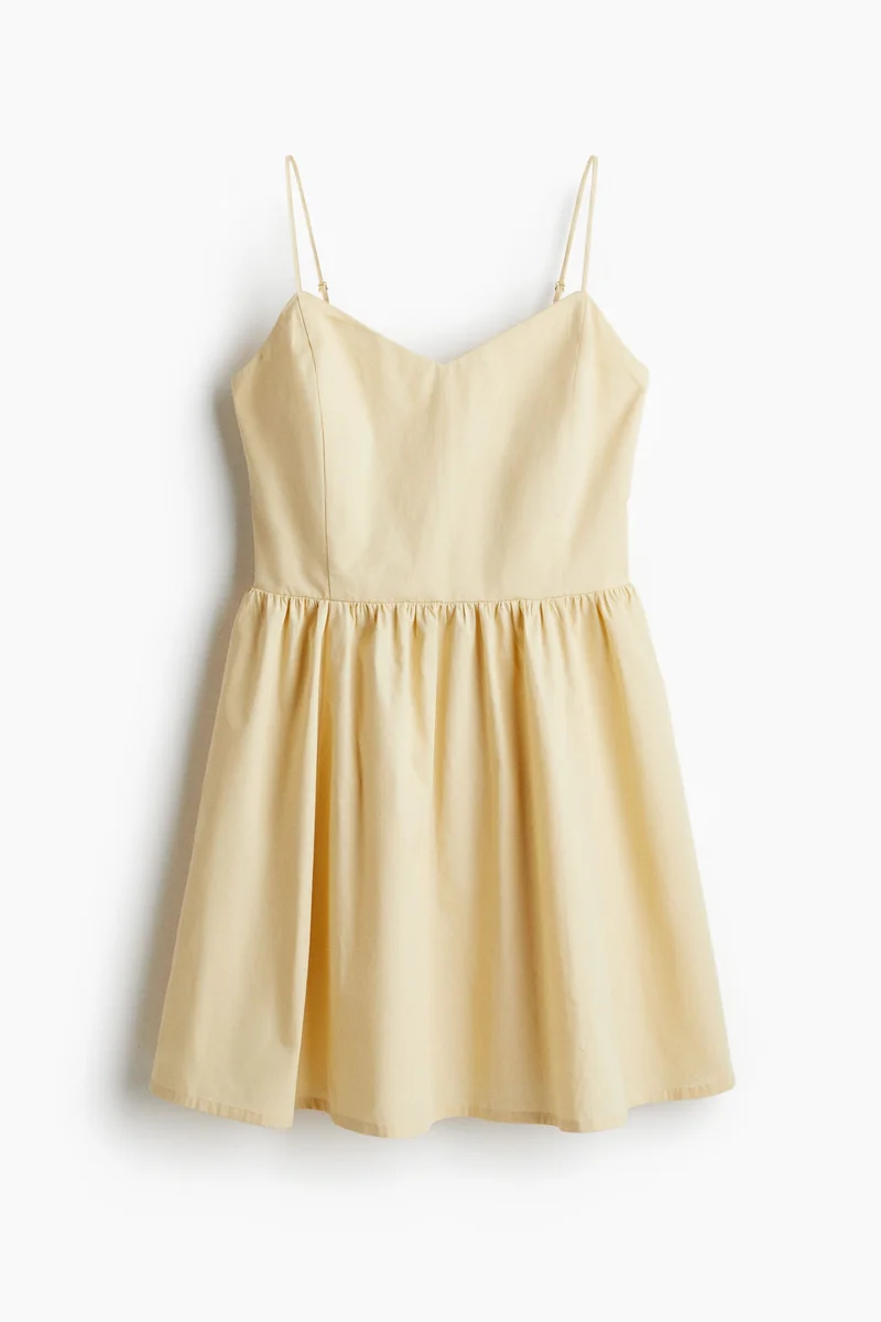 اتش اند ام Flared-skirt cotton dress