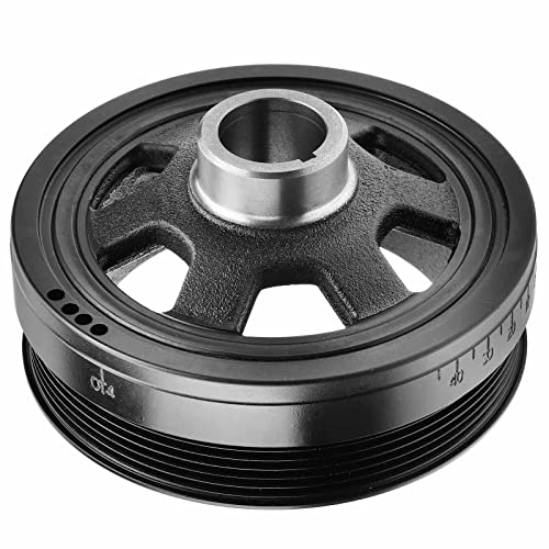 A-Premium Engine Harmonic Balancer Pulley - SOHC 2.6L 2.8L 3.2L 4.3L 5.0L 5.5L - Compatible with Mercedes-Benz Cars - 98-08 - C240, C280, C320, C43 AMG, S350, S430, S500, E320 & More, for# 1120351400 - Image 1