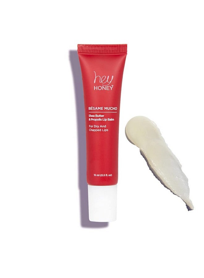 Hey Honey Besame Mucho Shea Butter & Propolis Lip Balm | For Cracked And Chapped Lips. 0.5 Oz. - Image 1