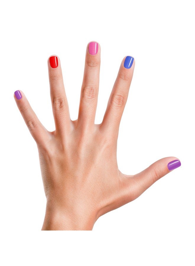 بيجي باينت طلاء أظافر بيجي بينت للفتيات، غير سام بنسبة 100% - آمن، خالٍ من المواد الكيميائية، قليل الرائحة، للأطفال، مجموعة من 4 ألوان معطرة - Image 5