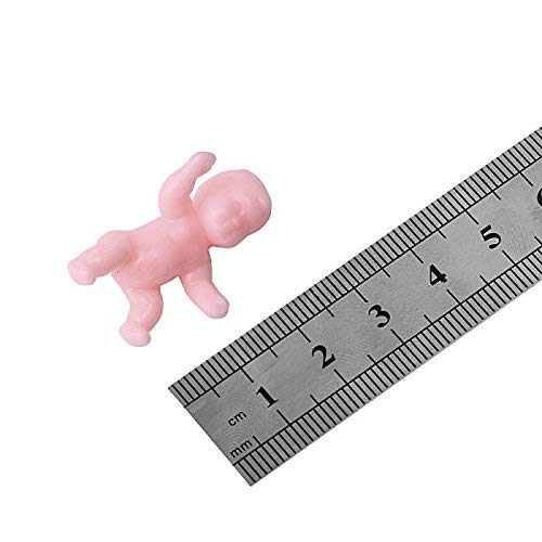 JUXINGDAZYF 12 King Cake Babies 36PCS Mini Plastic Babies for Baby Shower Ice Cube Game Party Favor Decorations Party Pet King Cake King Cake Baby Plastic Baby White - Image 5