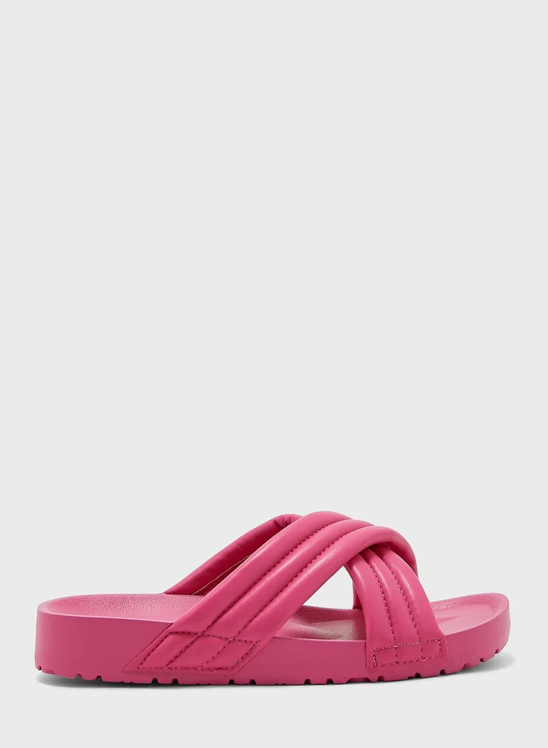 Ginger Crossover Strap Slides