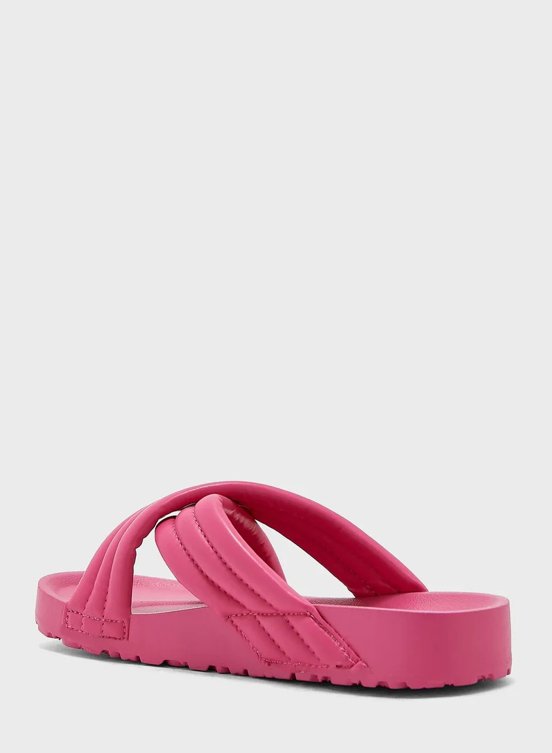 Ginger Crossover Strap Slides