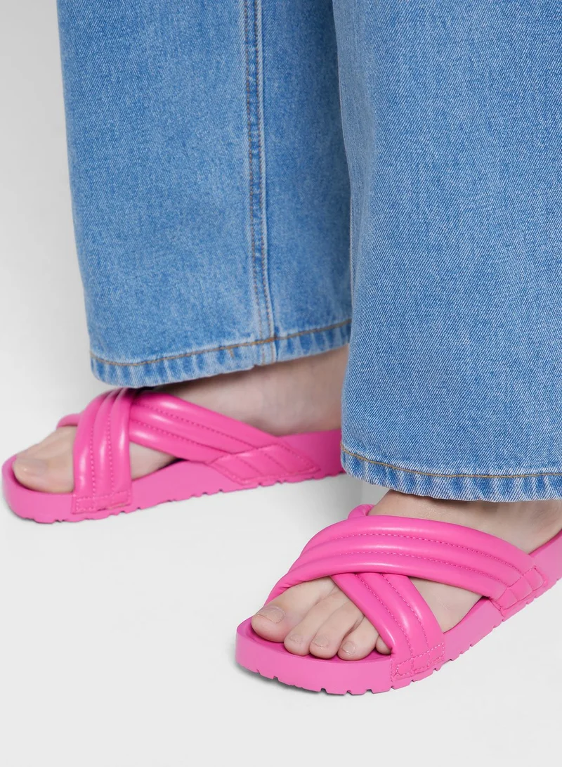 Ginger Crossover Strap Slides