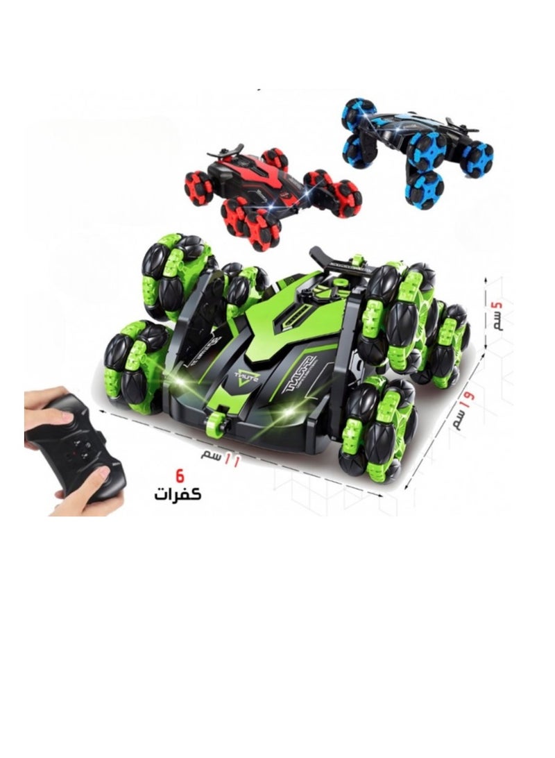 RC Drift Laser Stunt Car 2.4G RC 6 Wheels Climbing  Drift Stunt Car 360° Rotating Spinning High Speed Telescopic Remote Control Rc Twisting Off-Road Monster Toy Car  - Image 2
