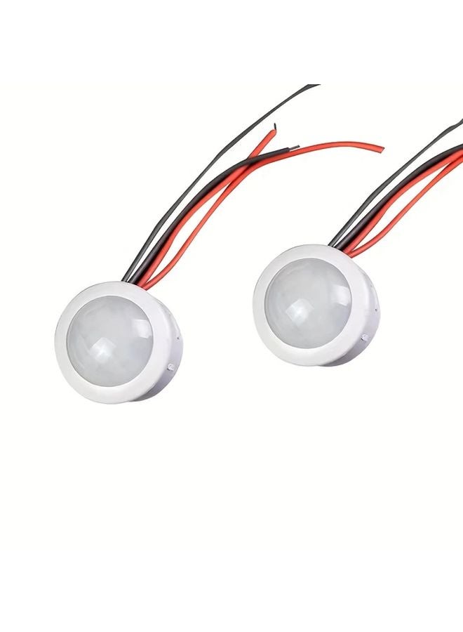 قطعتان مفتاح ضوء تلقائي بمستشعر حركة PIR، تيار مستمر 12-24 فولت، للإستخدام الداخلي والخارجي، لمصابيح LED - Image 1