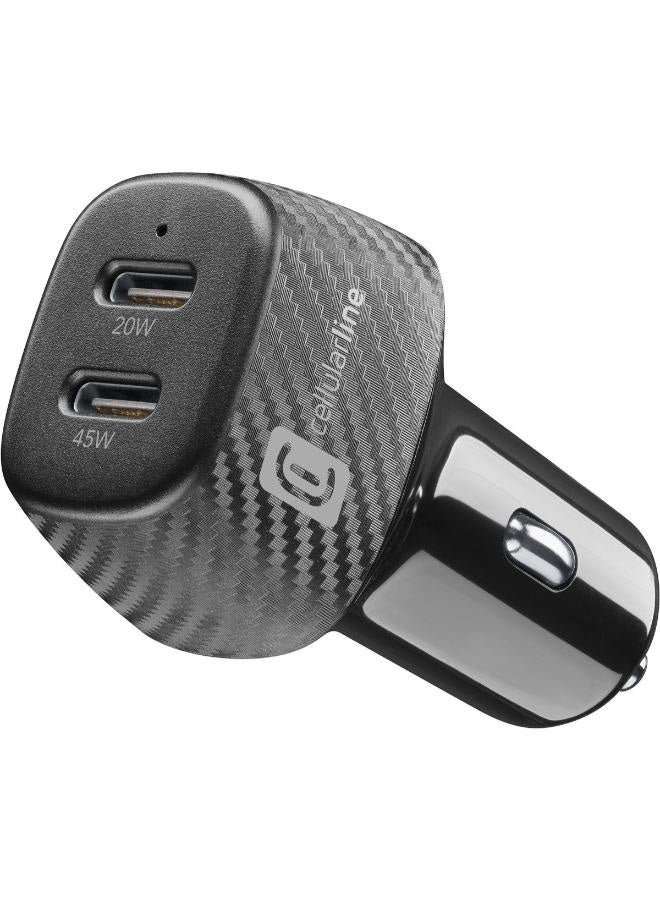 Cellularline Car Multipower Hyper 65W 2 Port Type C - Image 1