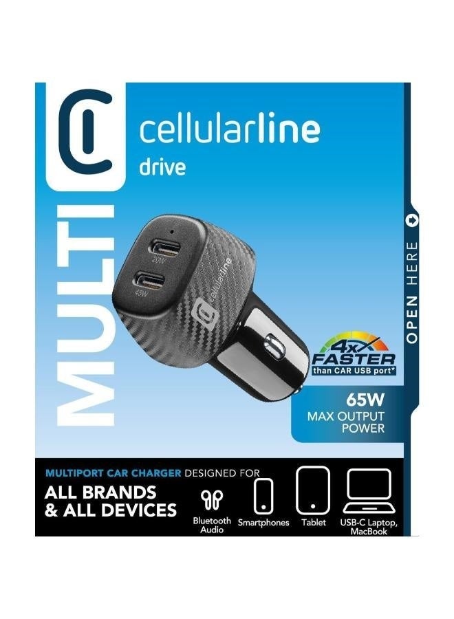 Cellularline Car Multipower Hyper 65W 2 Port Type C - Image 4