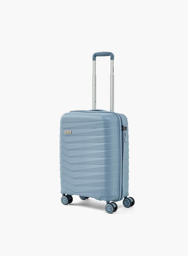 Wave Textured Hardcase Trolley Bag With Retractable Handle - Set Of 3 - Image 2