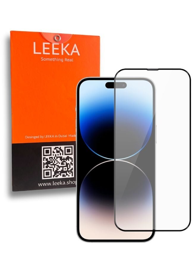 LEEKA iPhone 14 Pro Max Screen Protector with HD view Bubble Free, Anti-Drop and Anti-scratch Ultra Clear full screen anti finger print protection with free Easy Installation kit and wipes tempered glass - Image 1