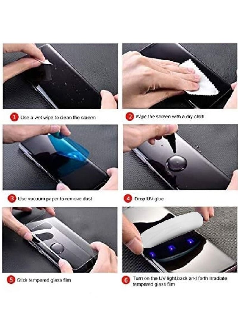 CATANES - Huawei Mate 40 Pro UV Screen Protector 6D Tempered Glass 9H Adhesive Nano Liquid UV Glue Full Coverage Clear - Image 1
