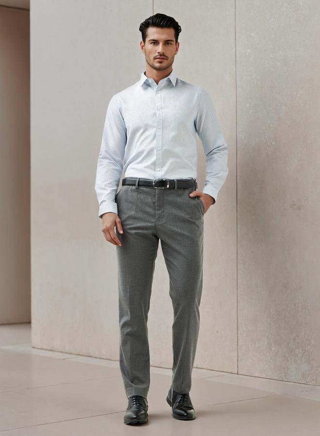 سبلاش فيڤ قميص مطبوع بقصة ضيقة - Image 2