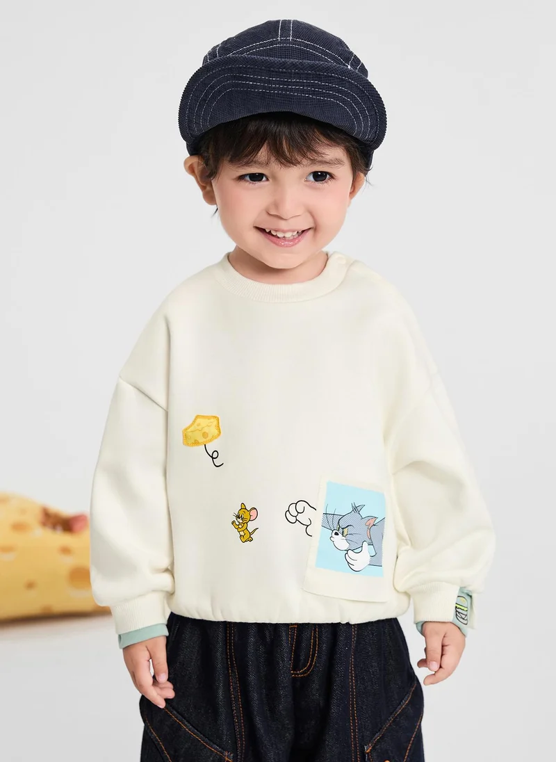Balabala Toddler Boy Round neck sweatshirt