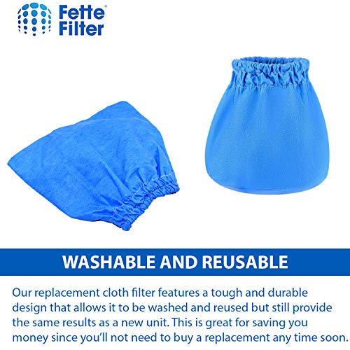 Fette Filter -12 Premium VRC2 Cloth Filter Compatible with Vacmaster 1.5 to 3.2 Gallon Wet/Dry Vacuums. Washable and Reusable Value Pack of 12 Premium Bags - Image 3
