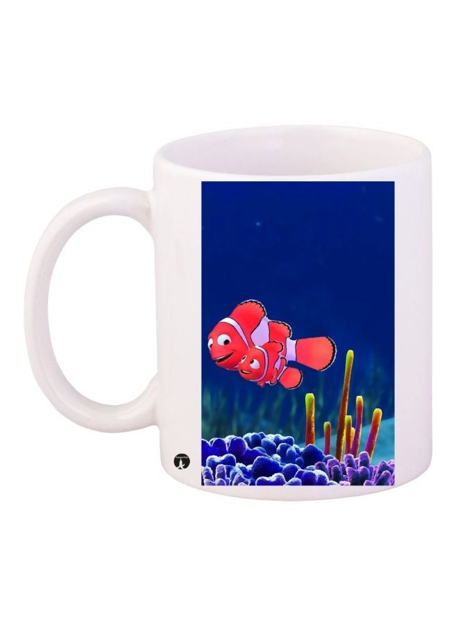 RYN Finding Nemo Printed Coffee Mug White/Blue/Pink 11ounce