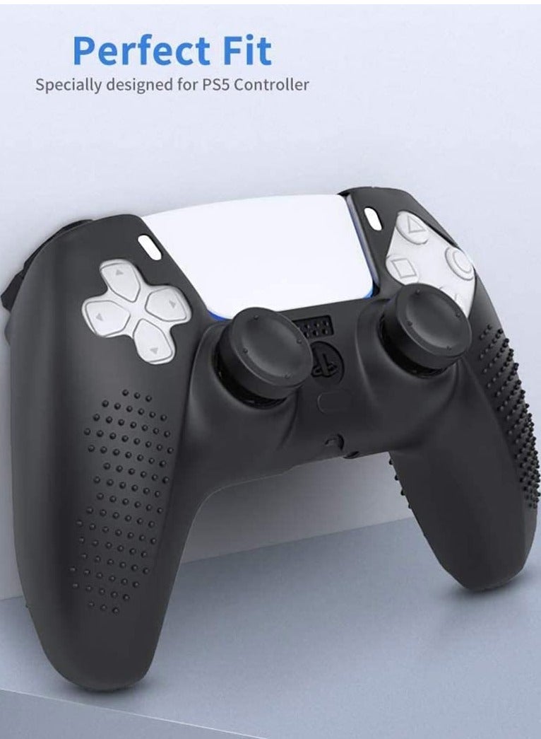 PS5 Controller Soft Nonslip Silicone Button Cover and Case with Thumb Grips, Protective Case Accessory for PS Controller  - Image 3