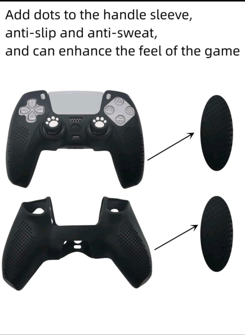 PS5 Controller Soft Nonslip Silicone Button Cover and Case with Thumb Grips, Protective Case Accessory for PS Controller  - Image 5