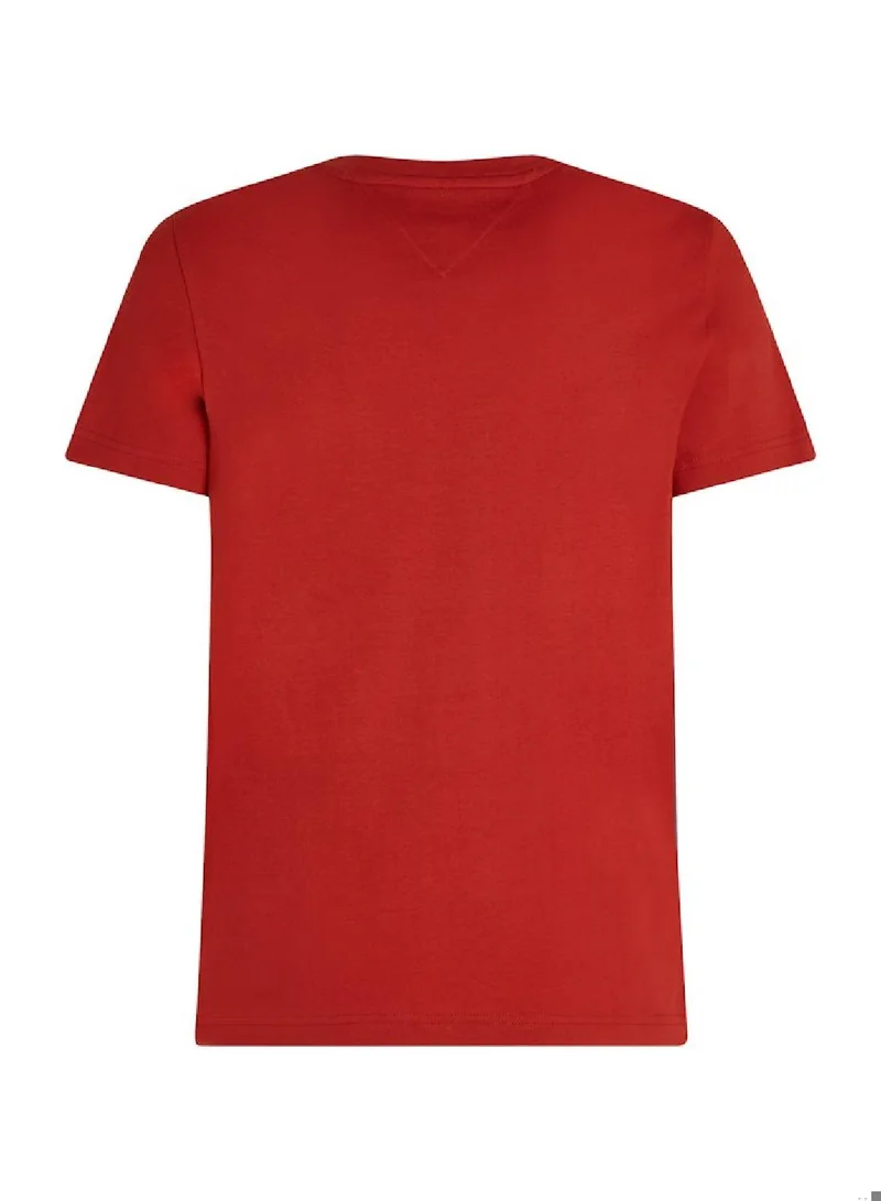 TOMMY HILFIGER Logo Embroidery Slim Fit T-Shirt