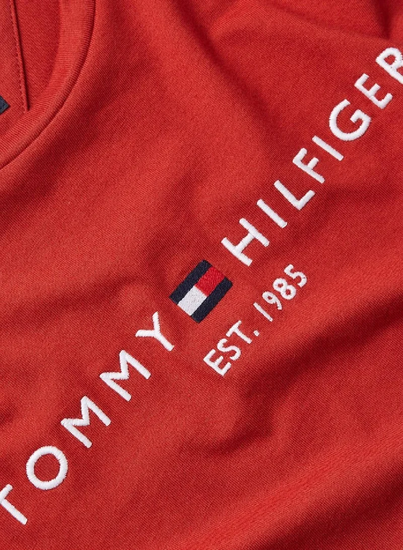 TOMMY HILFIGER Logo Embroidery Slim Fit T-Shirt