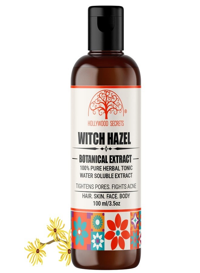 Hollywood Secrets Pure 85% Witch Hazel Liquid Botanical Extract | Anti-Acne | Skin | Hair |100ml - Image 1