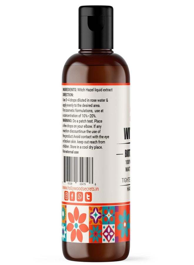 Hollywood Secrets Pure 85% Witch Hazel Liquid Botanical Extract | Anti-Acne | Skin | Hair |100ml - Image 4