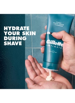 Gillette Illette Intimate 2 In 1 Pubic Shave Cream + Cleanser Gentle Formula Formulated For Pubic Hair & Skin With Aloe Paraben Free (150 Ml)  - Image 5