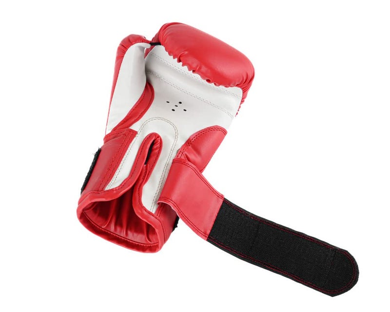 MAIZO Boxing Gloves Maizo Striker Training Moulded Padding Gloves Stitching/Fighting Gloves, MMA/Full Wrap Around Wrist Strap for Men & Women (6oz, Red White) - Image 3