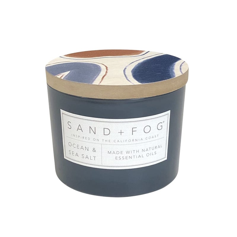 Sand  Fog Scented Candle  Ocean  Sea Salt  Additional Scents and Sizes  100 Cotton LeadFree Wick  Luxury Air Freshening Jar Candles  Perfect Home Decor  12oz
