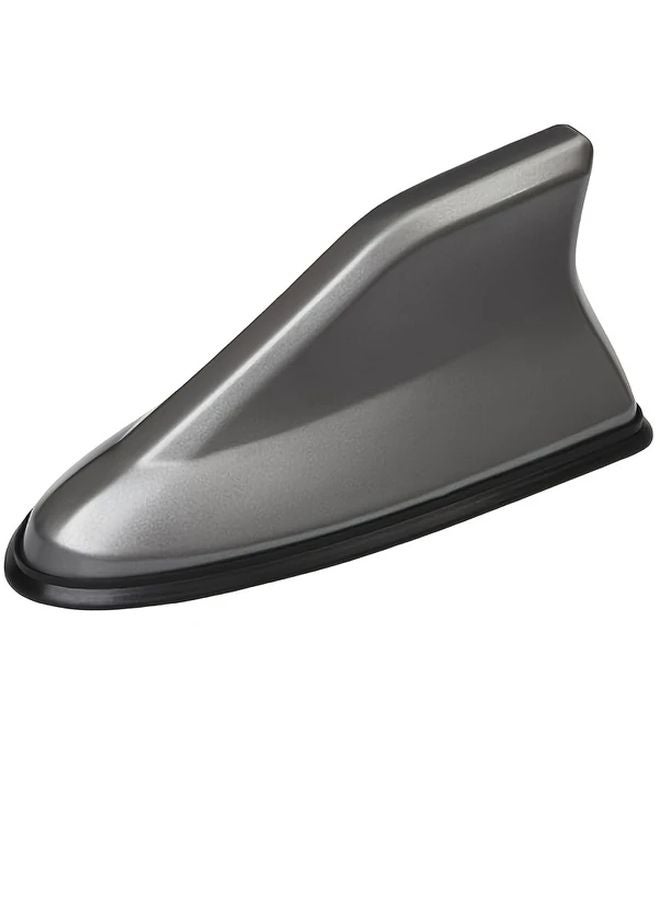 هوائي سيارة بزعنفة القرش غطاء أنيق من الأبيض المتوسط ABS الرمادي معزز إشارة الراديو مخفض ضوضاء الرياح - Image 1