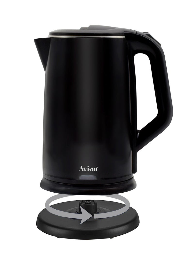 Avion Double Layer Electric Kettle| Overheat Protection| Intelligent Power-off Technology| Granular Steel Lid| Stainless Steel Heating Plate| Heat Resistant Handle| - Image 3