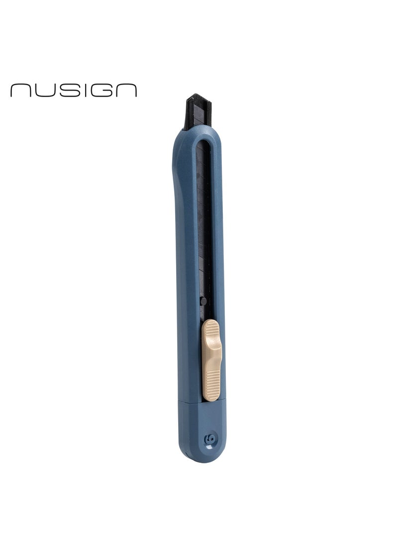 Deli Nusign ENS063 Snap-Off Utility Cutter with SK5 Edge - Blue - Image 1